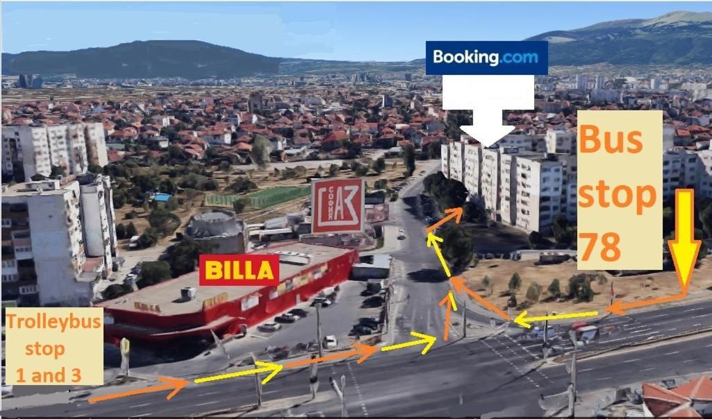 2 Bedrooms With Private Bath And Balcony Near The Airport Sofia Exterior photo